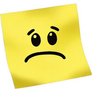 yellow sticky note saying I love Gil emoji