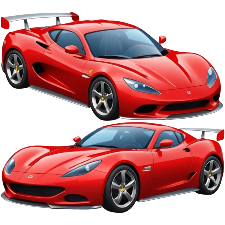 red sport car emoji