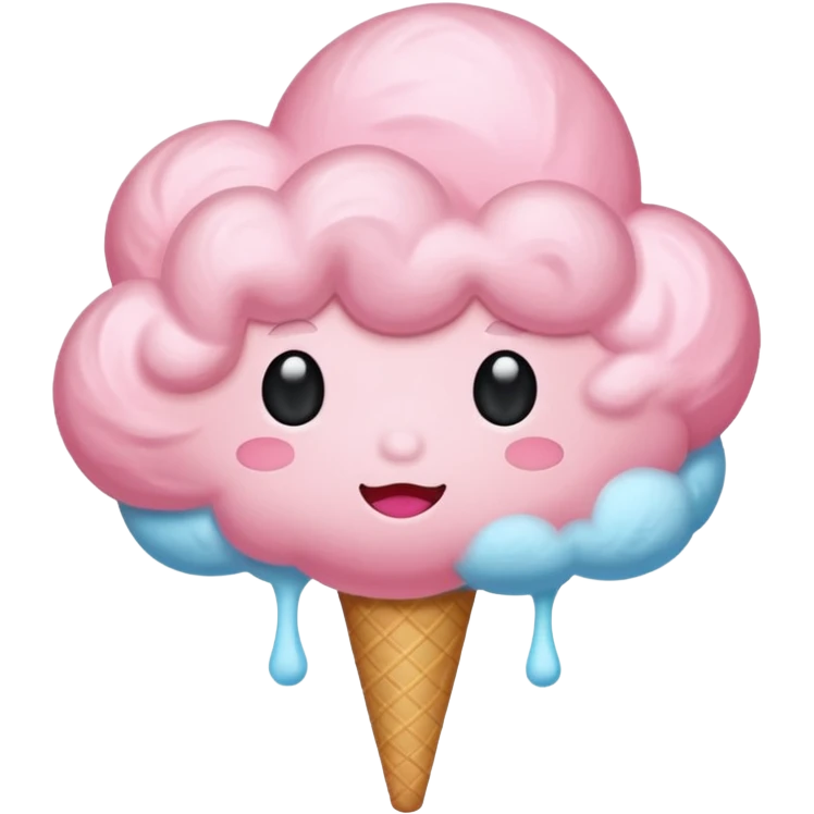 pink cloud simple emoji