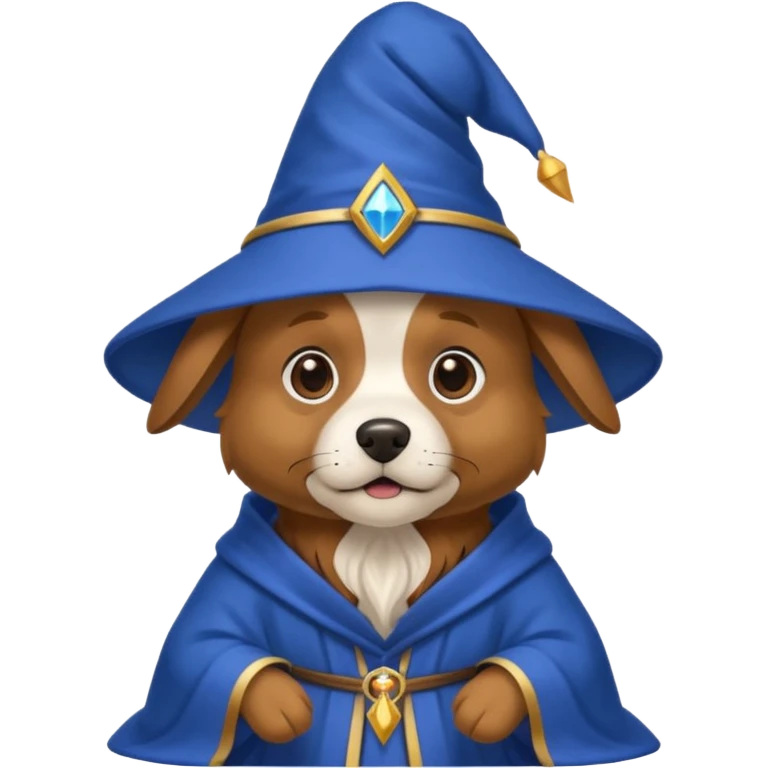 Dog wizard emoji