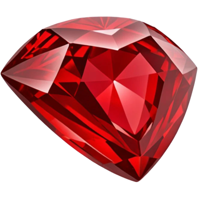 Red diamond carved on its front "RED" emoji
