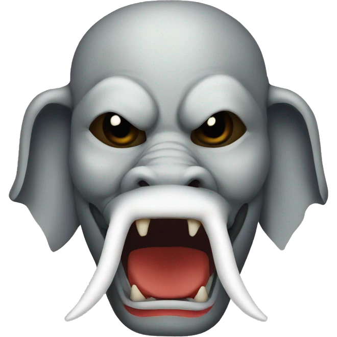 oni japanese mask elephant emoji
