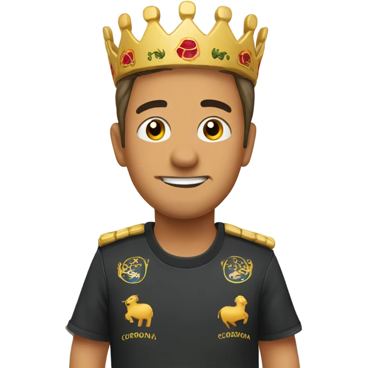 Marranito con corona emoji