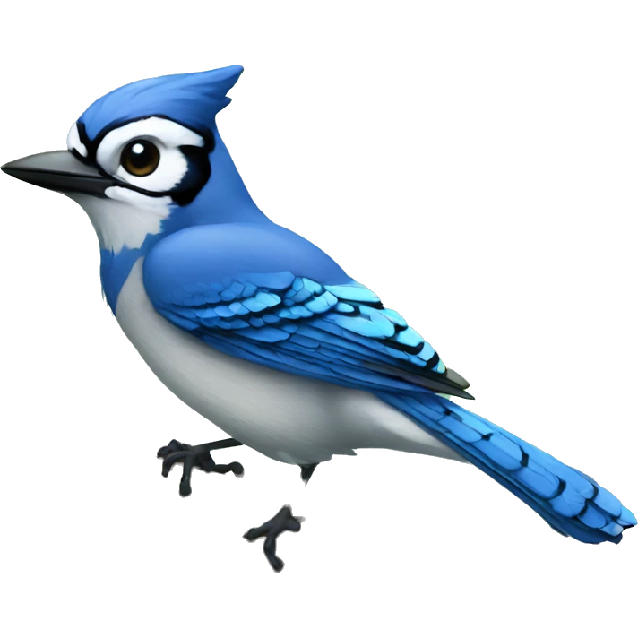 bluejay in a tree emoji