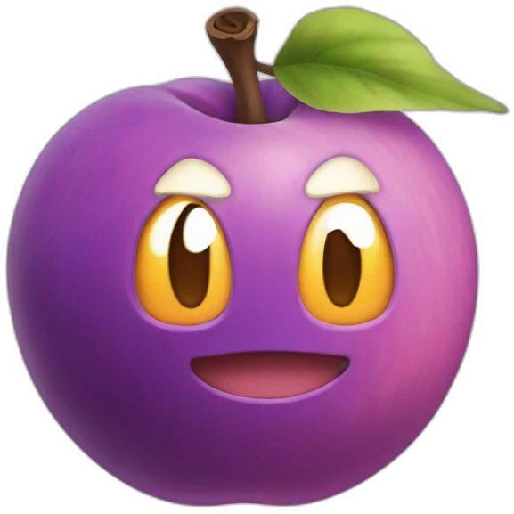 Purple poison peach pokemon emoji