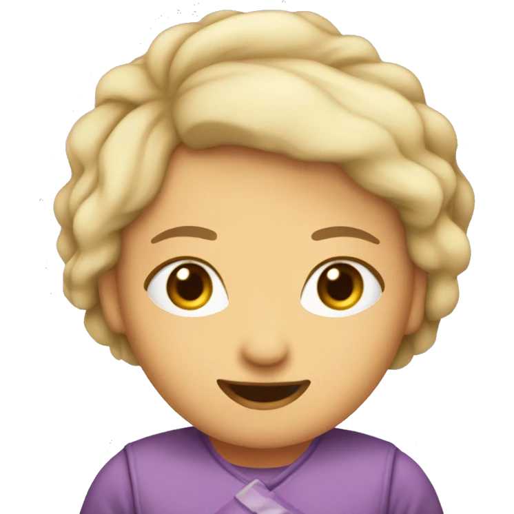 Bett welches ein Mädchen mit einem Haar Föhn aufwärmt   emoji
