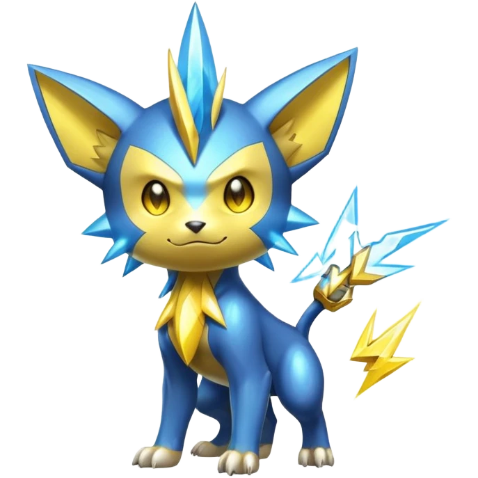  Shiny Sparkly Electric Cool Epic Shinx-Manectric-Fakémon-creature emoji