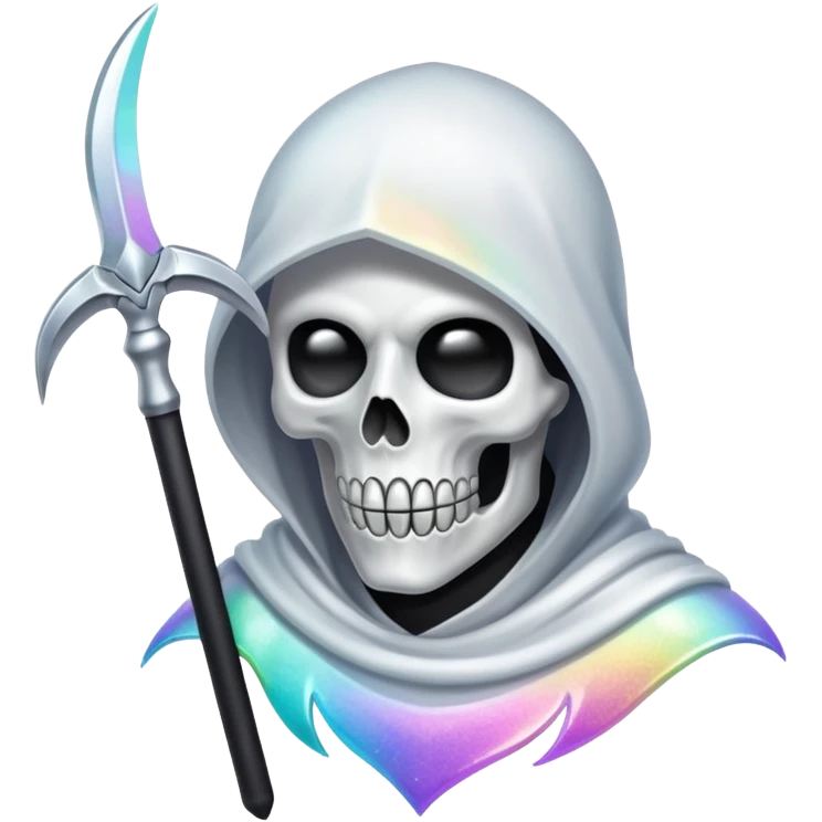 glitter white reaper emoji