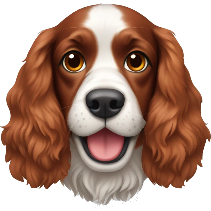 red english spaniel smiling emoji