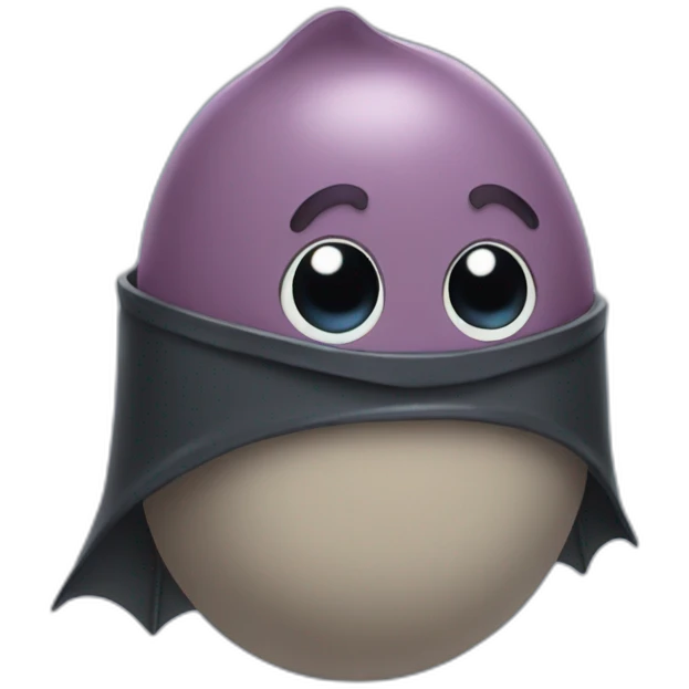 Blub with a batman cape emoji