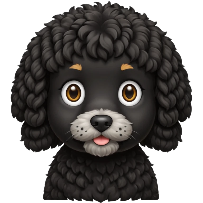 black cockapoo emoji