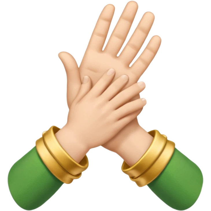 Make a elf-clasping handshake emoji in the style of the usual emoji of a handshake emoji