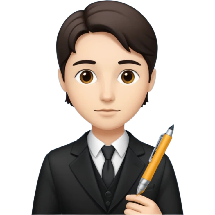 Escritor de libros, muy elegante y formal emoji