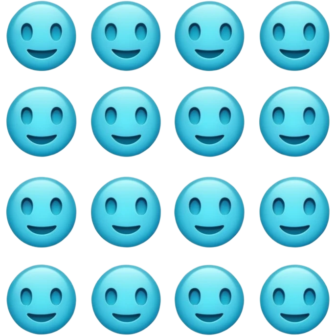 cyan circle emoji