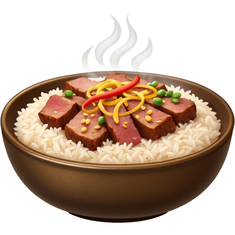 rice and meat emoji