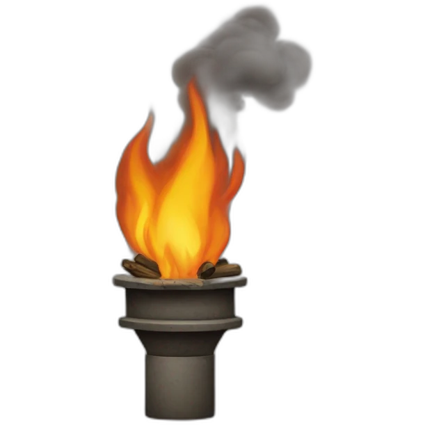 Cheminée en feu emoji