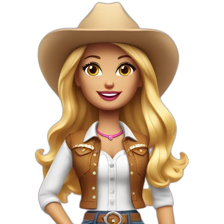 cowgirl-barbie emoji
