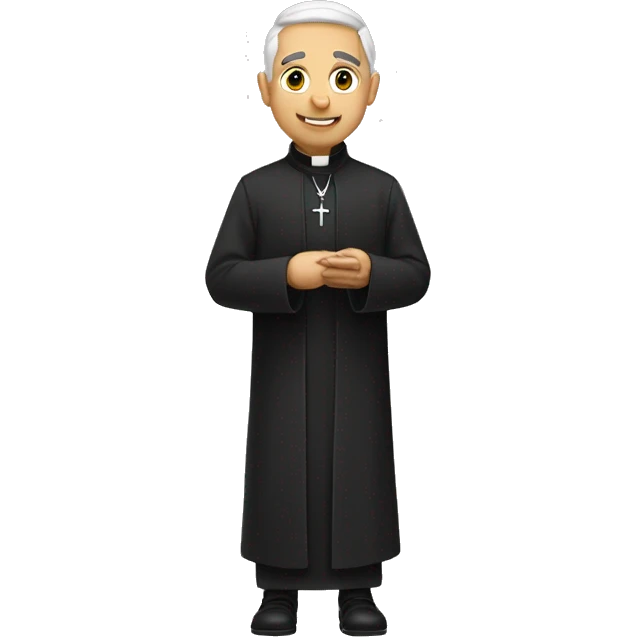Priest taking a walk emoji