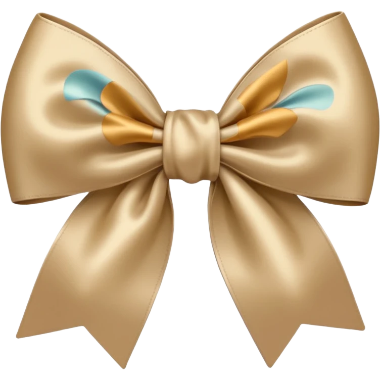 Beige bow emoji
