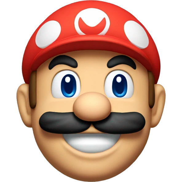 Super mario head  emoji