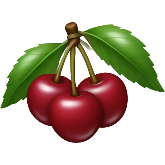 Cherrys with a bow emoji