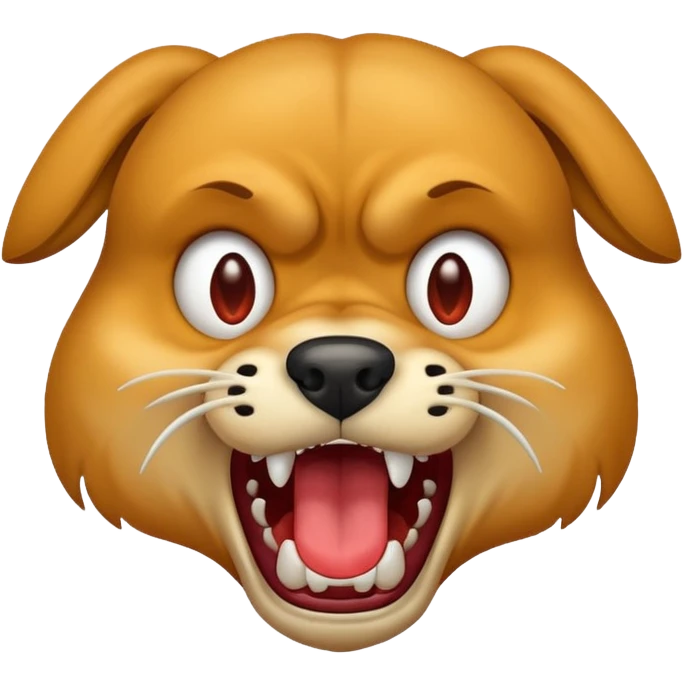 Rabid dog emoji