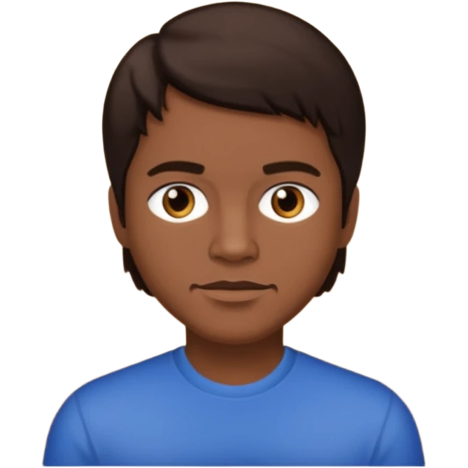 Ricky Bell with dark brown hair  emoji