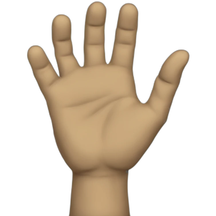 vulcan hand greeting emoji