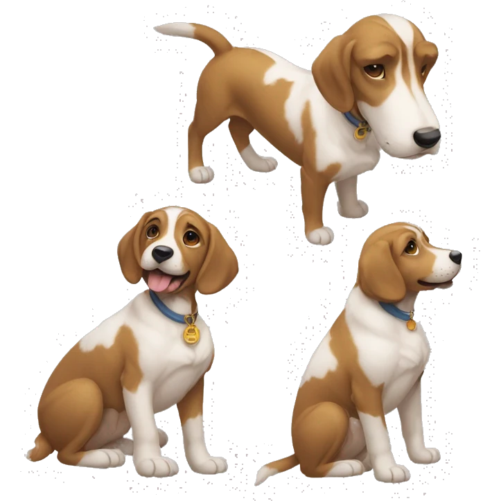 İnsan şeklinde köpek emoji