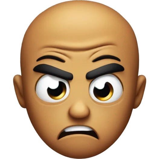 angry emoji looking shocked  emoji