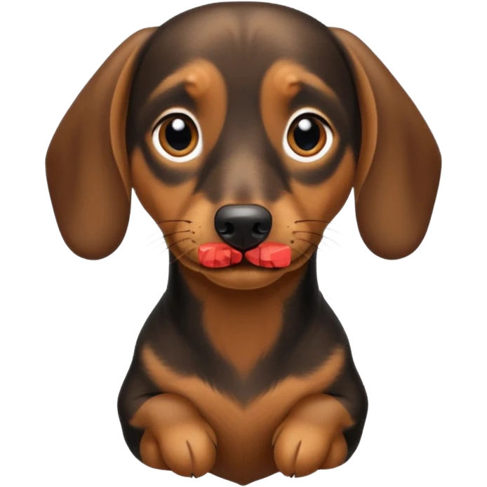 smug dachsund emoji
