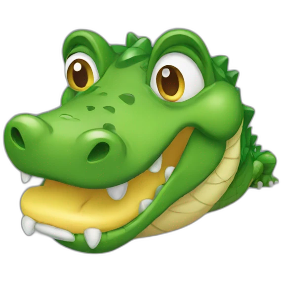 crying crocodile emoji