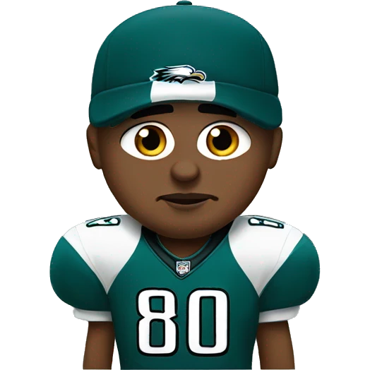 stevie from family guy in a eagles jersey emoji