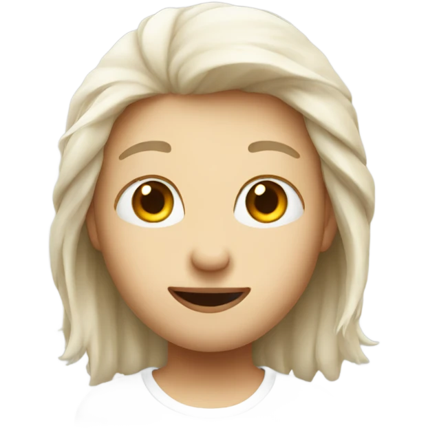 Cute white emoji  emoji