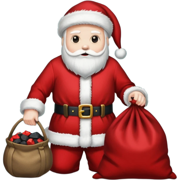 The reaper dressed as santa emoji