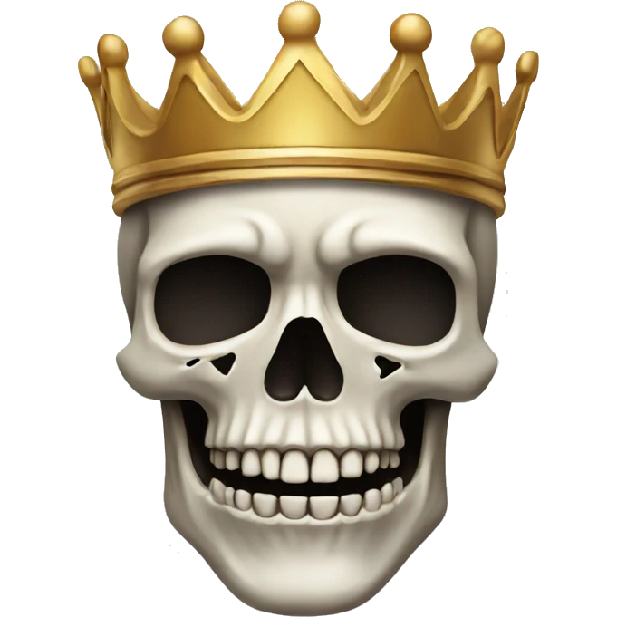 Skull with a crown  emoji