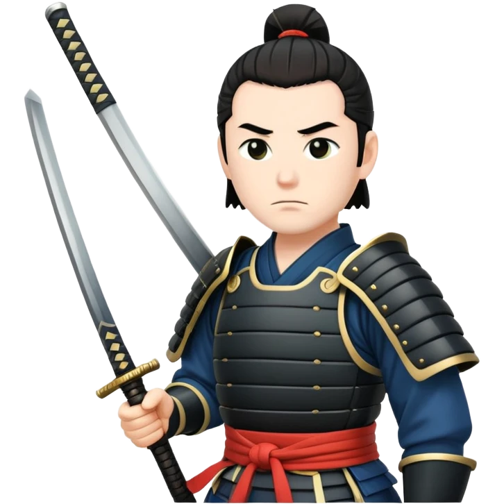 Samurai in guard pose emoji