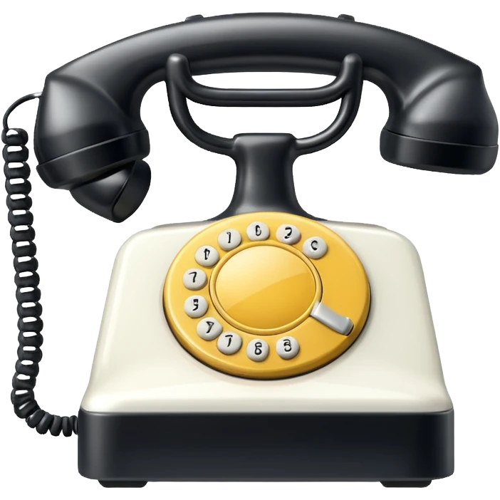 create image of the icon of telephone ios version emoji