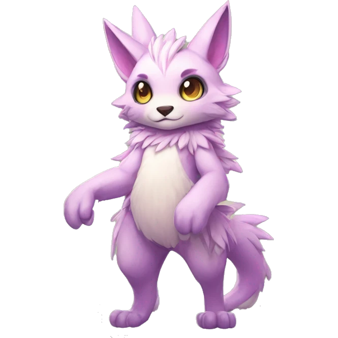 Anthro cool cute kawaii LiLaiRa-Modern-Vernid-Fakémon Full Body emoji