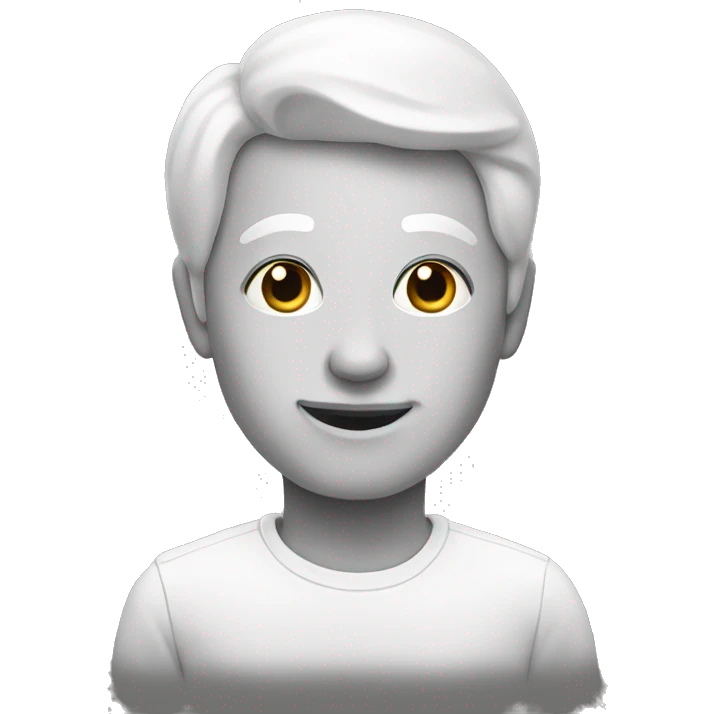 black and white emoji