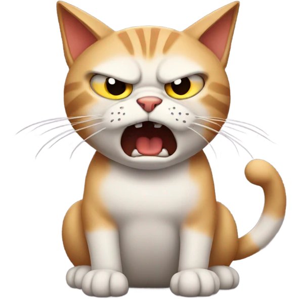 Angry cat emoji