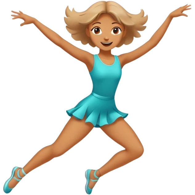 girl dancing energetically emoji