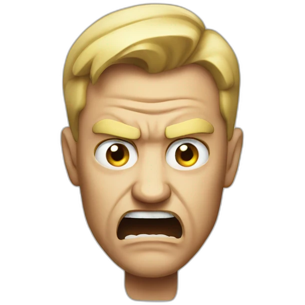 A man angry about taxation emoji
