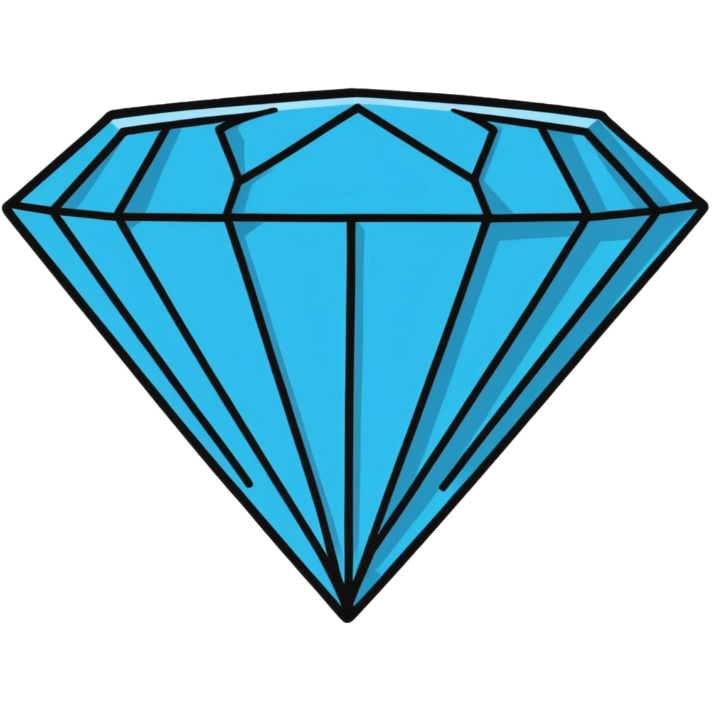 blue diamond emoji