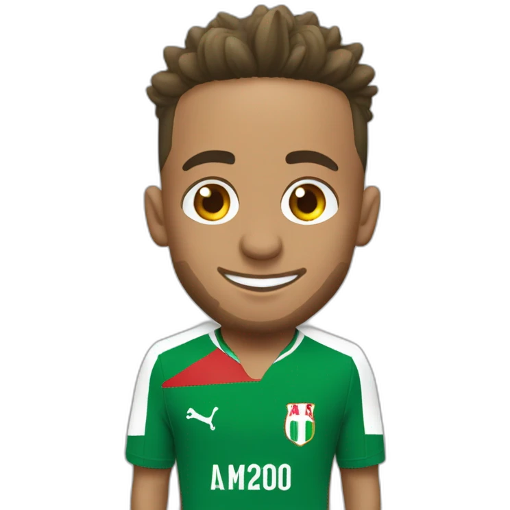 Neymar qui porte un maillot de l'Algérie emoji