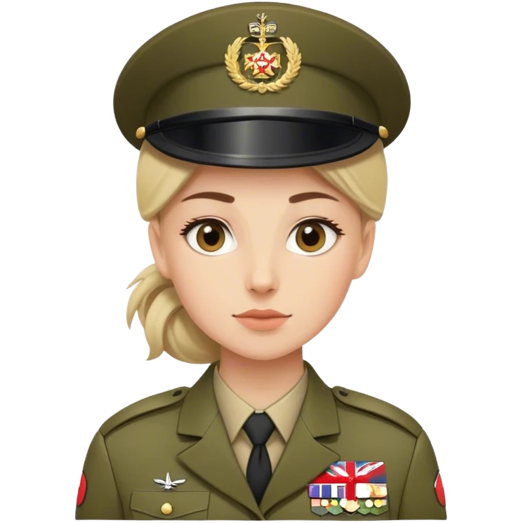 British army female  emoji