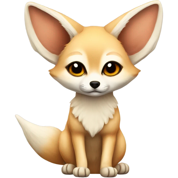 Cute fennec fox emoji