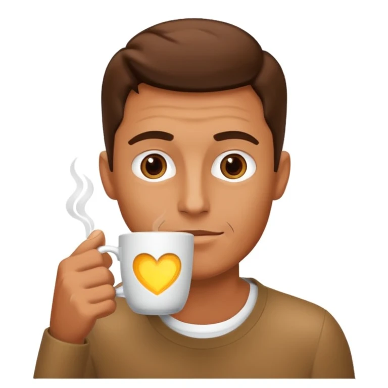 Kahve içen adam emoji