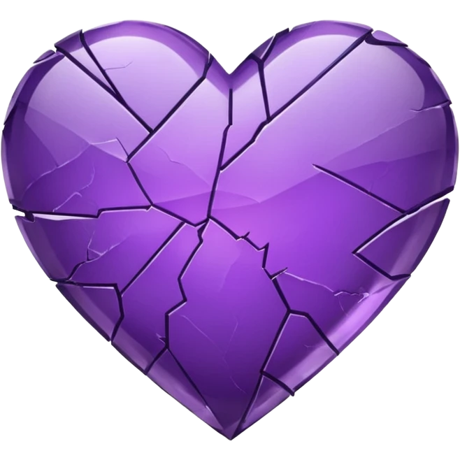 purple broken heart emoji