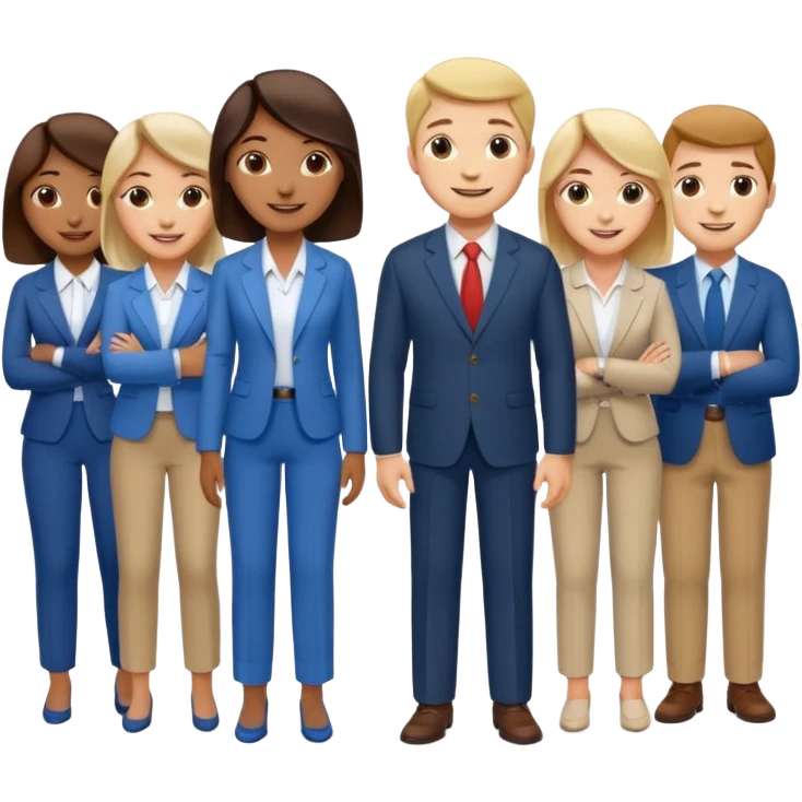 corporate social responsibility for large enterprise team but not wearing formal emoji